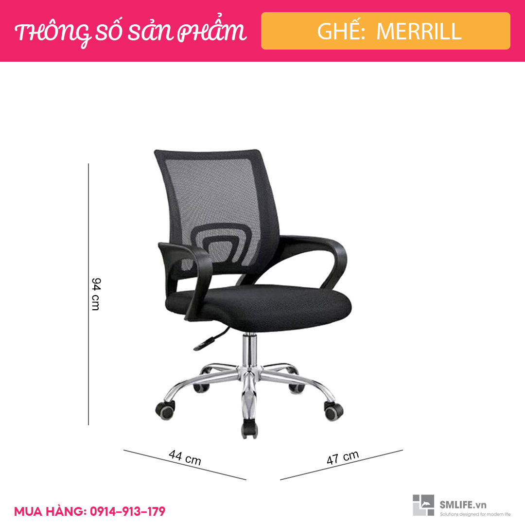 Ghế văn phòng MERRILL | SMLIFE.vn