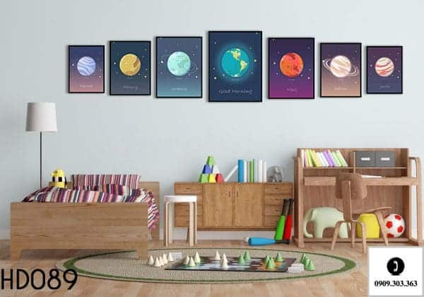 Bộ sưu tập tranh Canvas treo tường ảnh các hành tinh