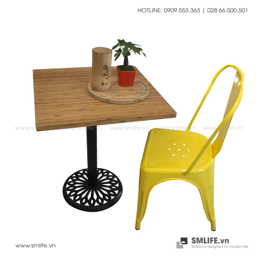 B%C3%A0n cafe HIGHLAND m%E1%BA%B7t b%C3%A0n tre %C3%A9p vu%C3%B4ng SQ60 Ch%C3%A2n Inox 1