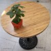 Bàn cafe HIGHLAND mặt bàn tre ép tròn D60 - Chân gang đúc | SMLIFE