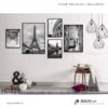 Tranh treo tường | Bộ 5 Tranh Đen Trắng Hiện Đại