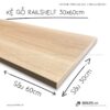 Kệ gỗ thanh ray lỗ đôi railshelf SMLIFE (7)