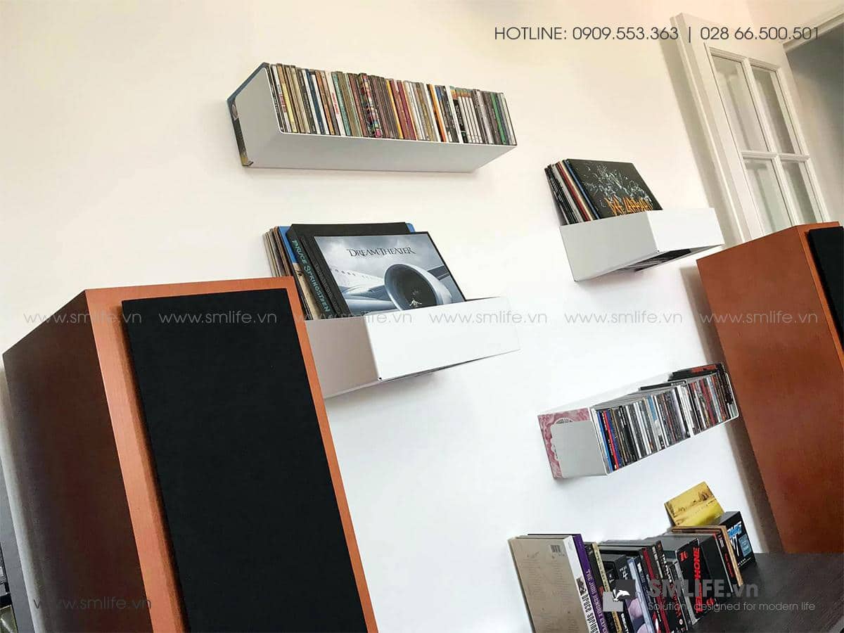 Kệ trang trí gắn tường đơn giản bằng thép | SMLIFE