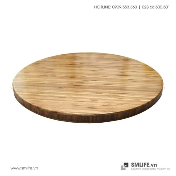 Mặt bàn tre ép Tròn D60, dày 2.5cm | SMLIFE
