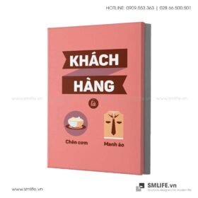 Tranh động lực văn phòng | Khách Hàng là Chén cơm, Manh áo