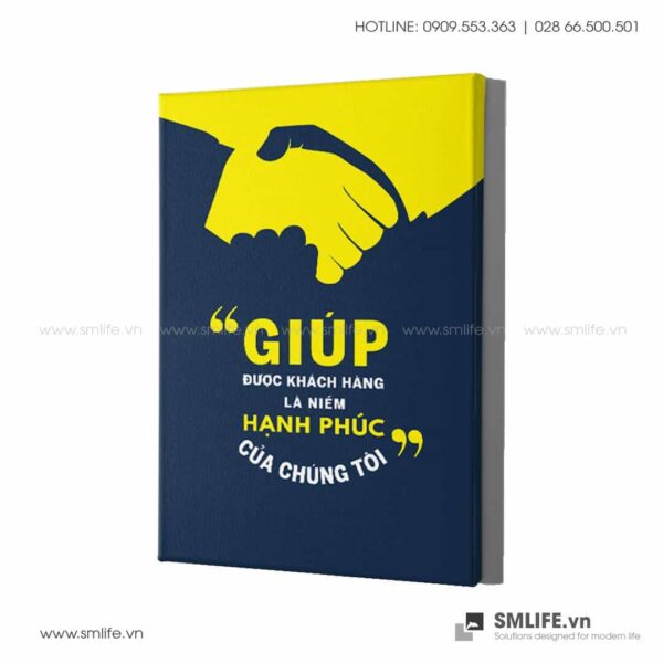 Tranh động lực văn phòng | Giúp được khách hàng là niềm vui, hạnh phúc của chúng tôi