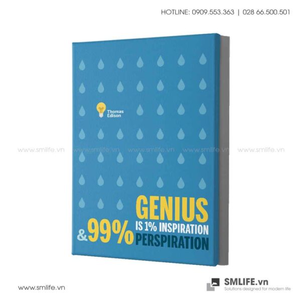 Tranh văn phòng | Genius Is 1% Inspiration And 99% Perspiration