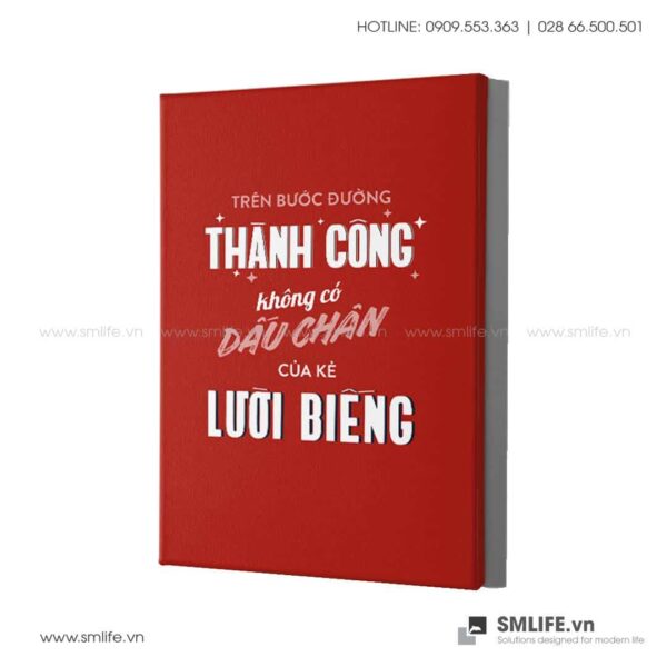 Tranh động lực văn phòng | Trên bước đường thành công, không có dấu chân của kẻ lười biếng