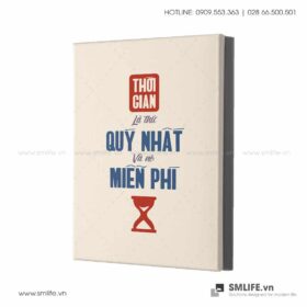 Tranh động lực văn phòng | Thời gian là thứ quý nhất và nó miễn phí