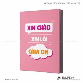 Tranh động lực văn phòng | Xin chào, xin lỗi, cảm ơn