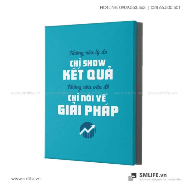 Tranh động lực văn phòng | Không nêu lý do, chỉ show kết quả. Không nêu vấn đề, chỉ nói về giải pháp