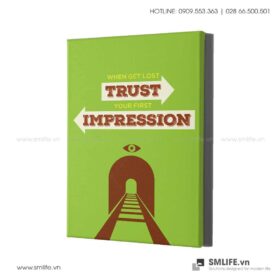 Tranh động lực văn phòng | When get lost trust you first impression