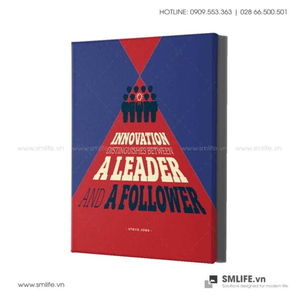 Tranh động lực văn phòng | Innovation distinguishes between aleader and afollower