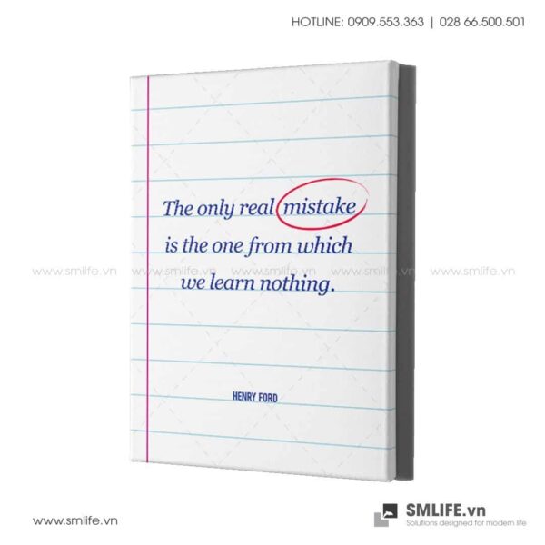 Tranh động lực văn phòng | The only real mistake is the one from which we learn nothing