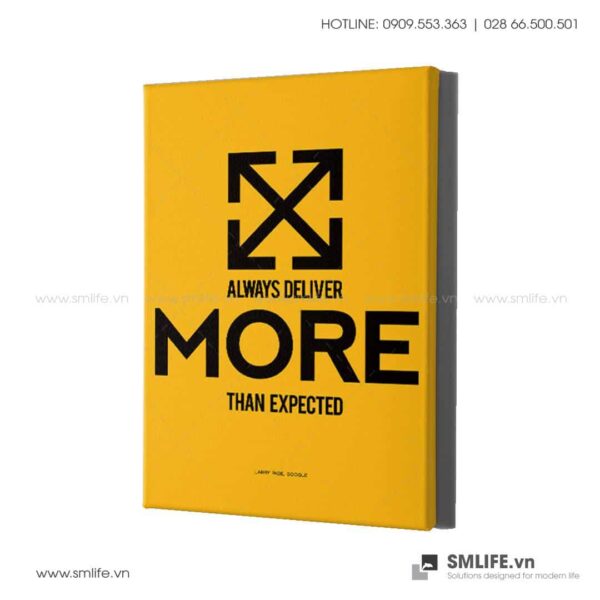 Tranh động lực văn phòng | Always deliver more than expected