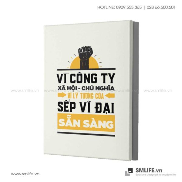 Tranh động lực văn phòng | Vì công ty xã hội - chủ nghĩa, vì lý tưởng của sếp vĩ đại sẵn sàng
