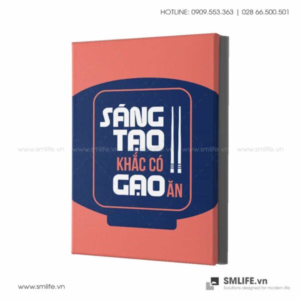 Tranh động lực văn phòng | Sáng tạo, khắc có gạo ăn