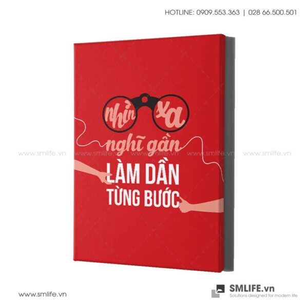 Tranh động lực văn phòng | Nhìn xa, nghĩ gần, làm dần từng bước