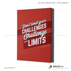 Tranh động lực văn phòng| Don't limit your challenges your limits