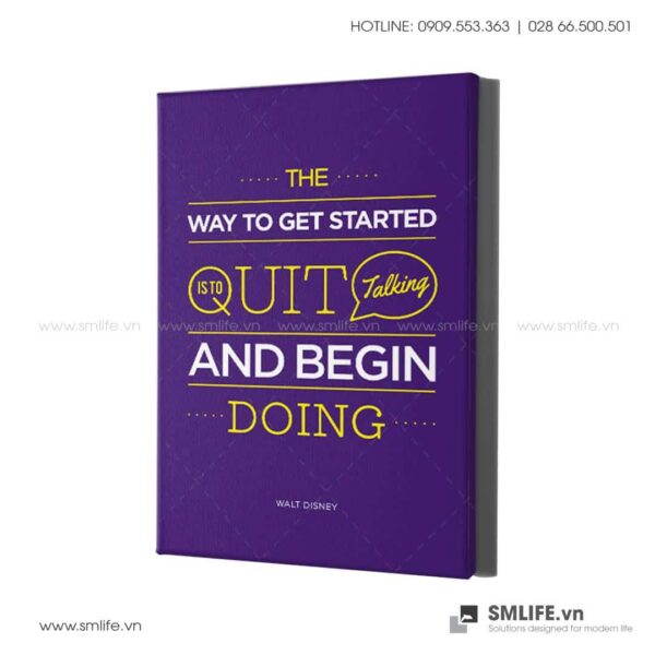 Tranh động lực văn phòng | The way to get started is to quit talking and begin doing