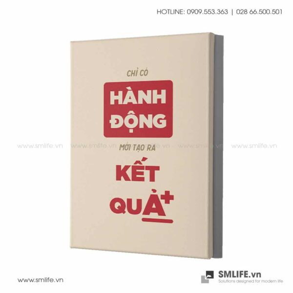 Tranh động lực văn phòng | Chỉ có hành động mới tạo ra kết quả