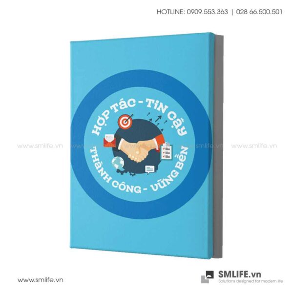 Tranh động lực văn phòng | Hợp tác - Tin cậy - Thành công - Vững bền