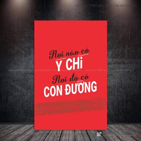Tranh động lực văn phòng | Nơi nào có ý chí nơi đó có con đường