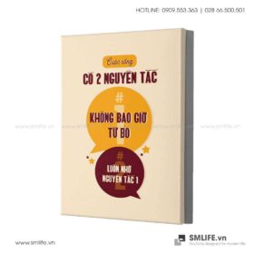 Tranh động lực văn phòng | Cuộc sống có 2 nguyên tắc : #1 Không bao giờ từ bỏ, #2. Luôn nhớ nguyên tắc 1