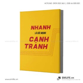 Tranh động lực văn phòng | Nhanh là sức mạnh Cạnh Tranh