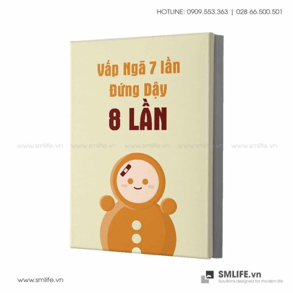 Tranh động lực văn phòng | Vấp ngã 7 lần, đứng dậy 8 lần