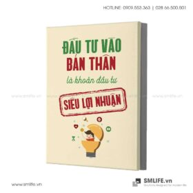 Tranh động lực văn phòng | Đầu tư vào bản thân là khoản đầu tư siêu lợi nhuận