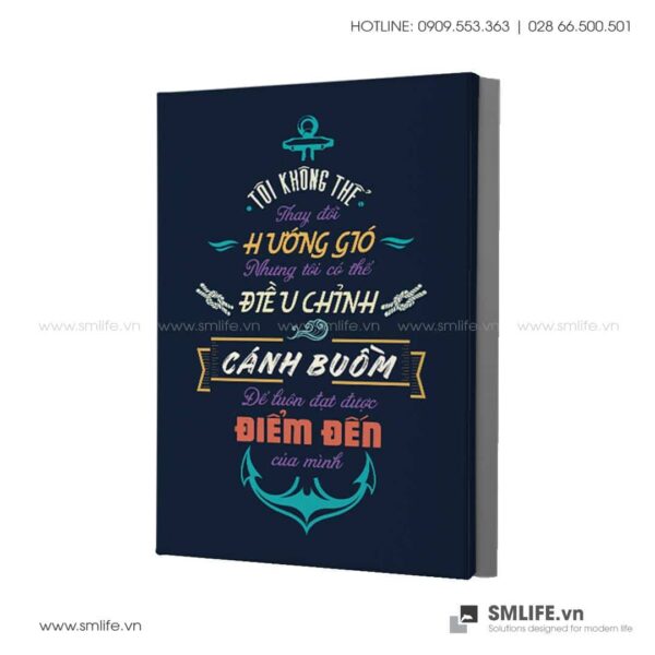 Tranh động lực văn phòng | Tôi không thể thay đổi hướng gió, nhưng tôi có thể điều chỉnh cánh buồm, để luôn đạt được điểm đến của mình