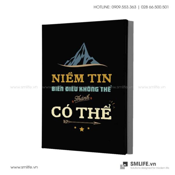 Tranh động lực văn phòng | Niềm tin biến điều không thể thành có thể