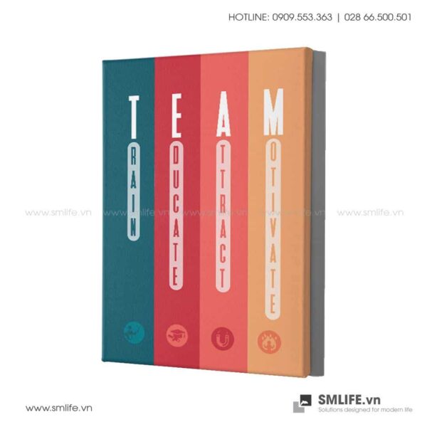 Tranh động lực văn phòng | Team train educate attract motivate
