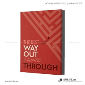 Tranh động lực văn phòng | The best Way Out is always Through