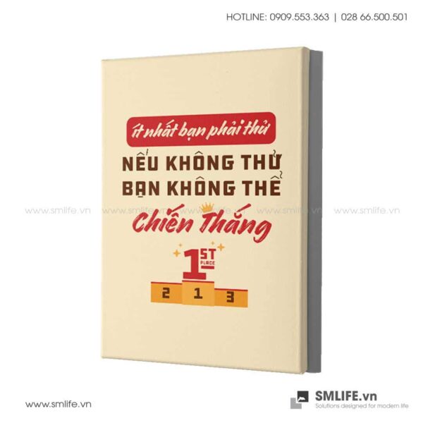 Tranh động lực văn phòng | Ít nhất bạn phải thử, nếu không thử bạn không thể chiến thắng