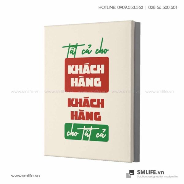 Tranh động lực văn phòng | Tất cả cho khách hàng, khách hàng cho tất cả