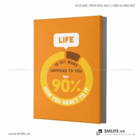 Tranh động lực văn phòng | Life is 10 % what happens to you, and 90 % how you react to it