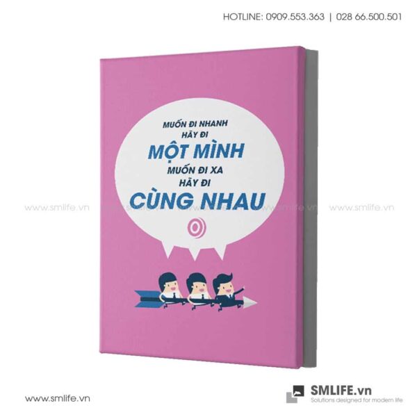 Tranh động lực văn phòng | Muốn đi nhanh hãy đi một mình, muốn đi xa hãy đi cùng nhau