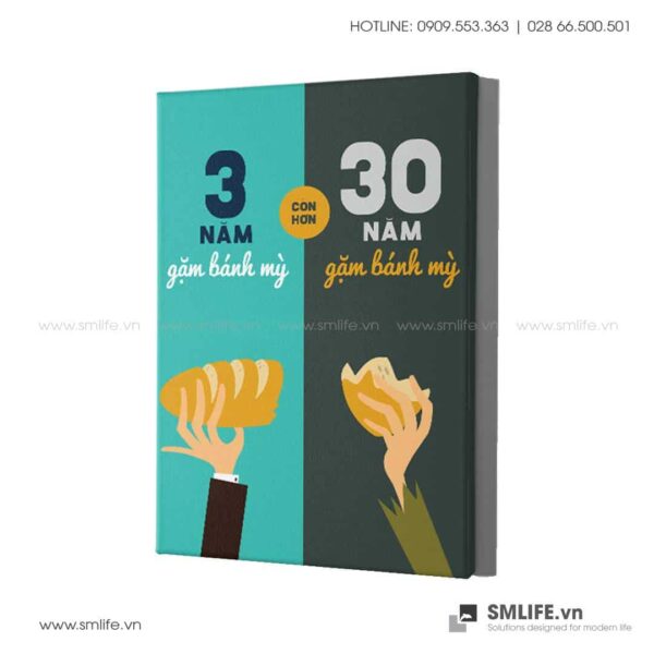 Tranh động lực văn phòng | 3 năm gặm bánh mỳ còn hơn 30 năm gặm bánh mỳ
