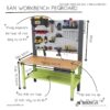 Workbench khung pegboard | SMLIFE