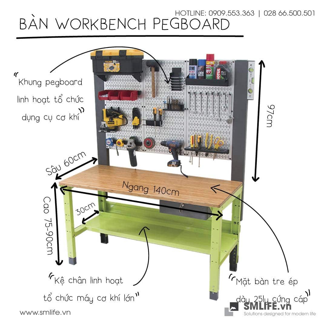 Workbench Pegboard | SMLIFE