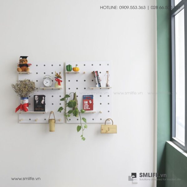 Bảng Gỗ Đục Lỗ SMLIFE Pegboard WP2 | SMLIFE.vn