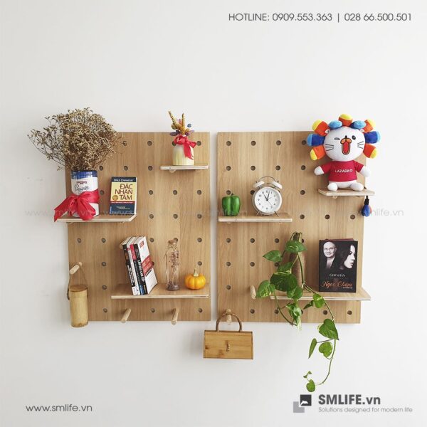 Bảng Gỗ Đục Lỗ SMLIFE Pegboard WP2 | SMLIFE.vn