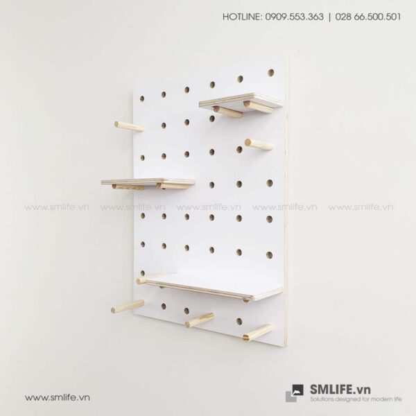 Bảng Gỗ Đục Lỗ SMLIFE Pegboard WP1 | SMLIFE.vn