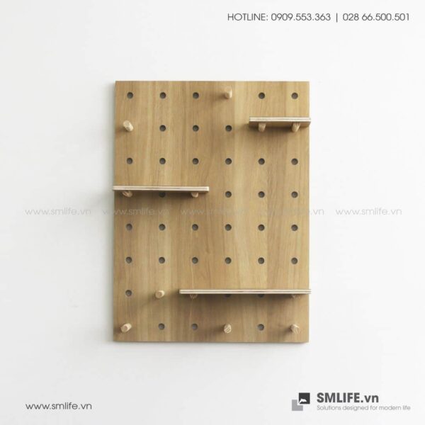 Bảng gỗ đục lỗ Pegboard | SMLIFE.vn