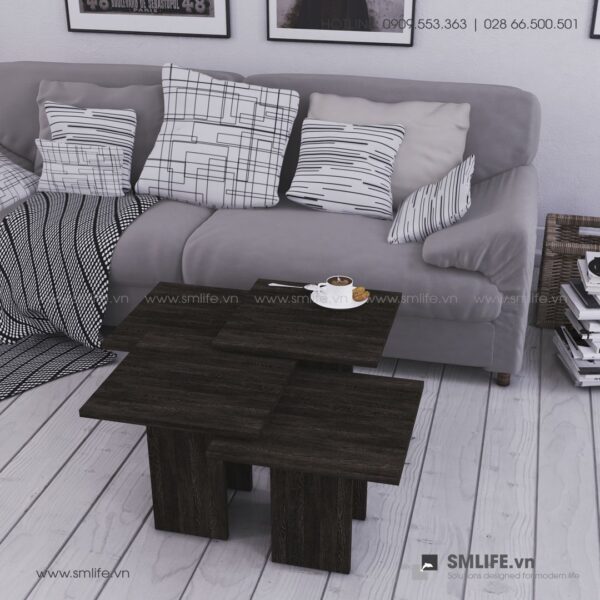 Bàn trà gỗ hiện đại Clark - Vì một sứ mệnh nội thất gỗ tự lắp ráp | SMLIFE