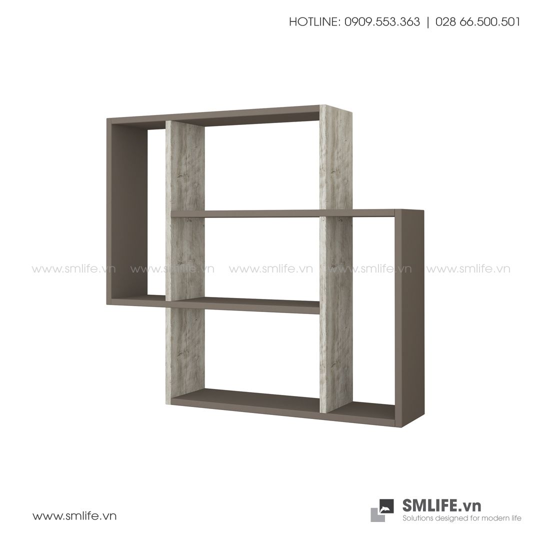 Kệ gỗ gắn tường trang trí hiện đại Blair  - Vì một sứ mệnh nội thất gỗ tự lắp ráp | SMLIFE