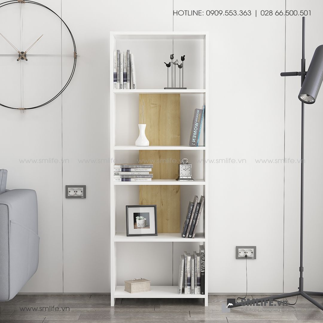 Kệ sách gỗ hiện đại Diosp - Vì một sứ mệnh nội thất gỗ tự lắp ráp | SMLIFE