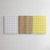 Bộ 3 Bảng Gỗ Đục Lỗ Pegboard 80x60cm